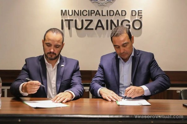 Con el Gobernador @gustavovaldesok, firmamos un convenio para financiar el saneamiento