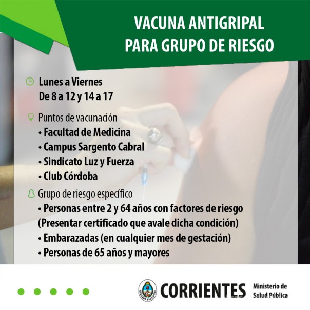 Llegaron las vacunas antigripales para personas mayores de 65 años