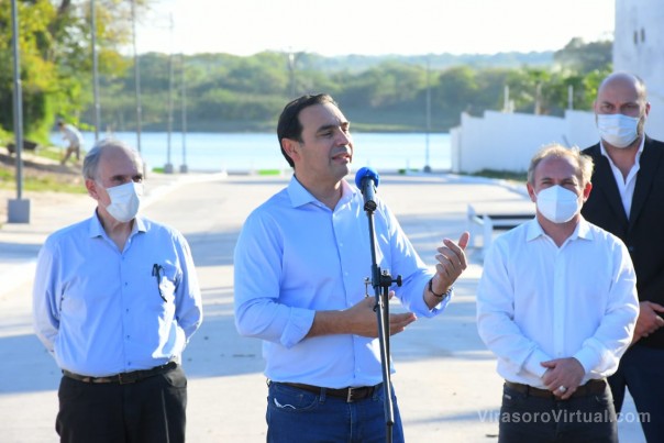 En Esquina, Valdés inauguró pavimento, desagües, iluminación y mejoras integrales en pos de la calidad de vida