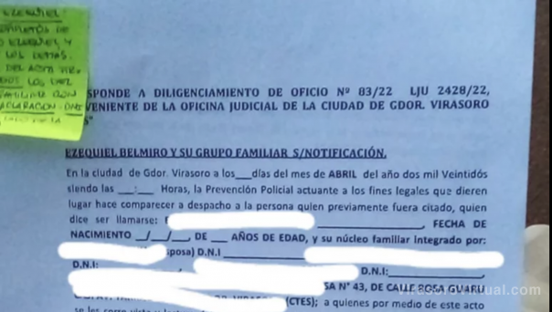 Hogar de Virasoro: perimetral a integrantes de las marchas por penas para la exdirectora