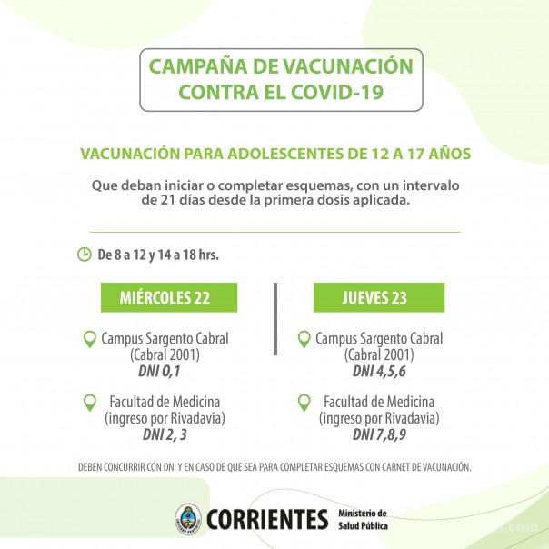 Salud aplicará dosis para iniciar y completar esquemas de adolescentes