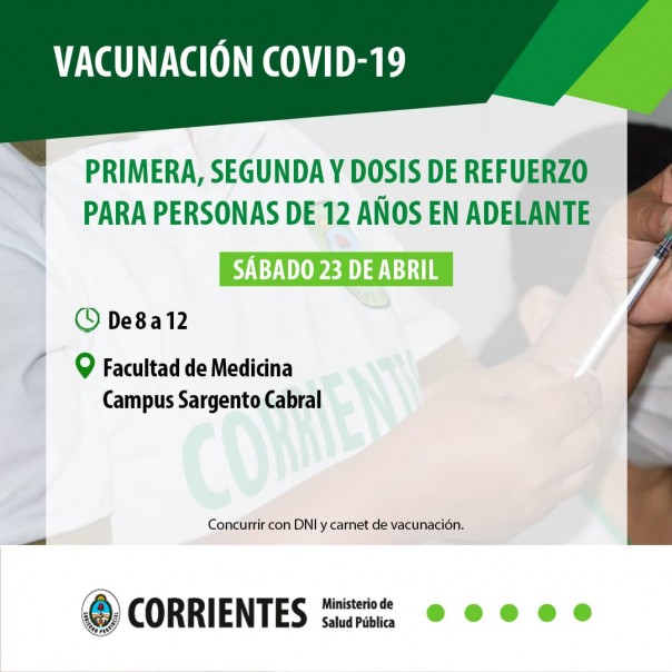 Salud Pública comunica puntos de aplicación de la vacuna contra el Covid-19