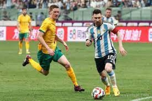 Argentina le ganó 2-0 a Australia en el primer partido amistoso en Asia
