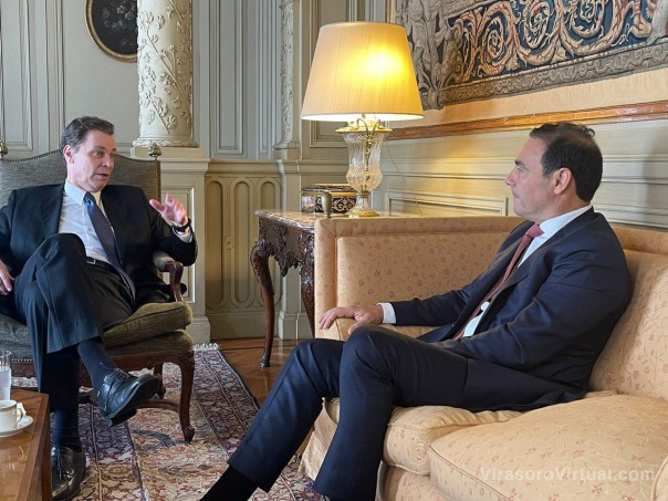 Valdés se reunió con el Embajador de Brasil en pos de construir lazos con el país vecino