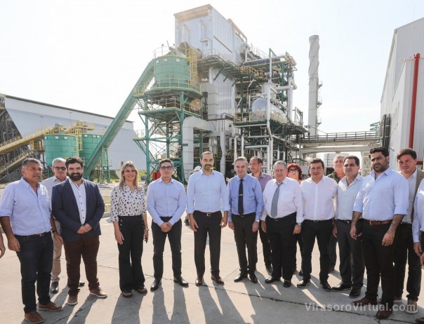 Valdés junto a Pichetto y Puerta, recorrieron el Parque Forestoindustrial de Santa Rosa