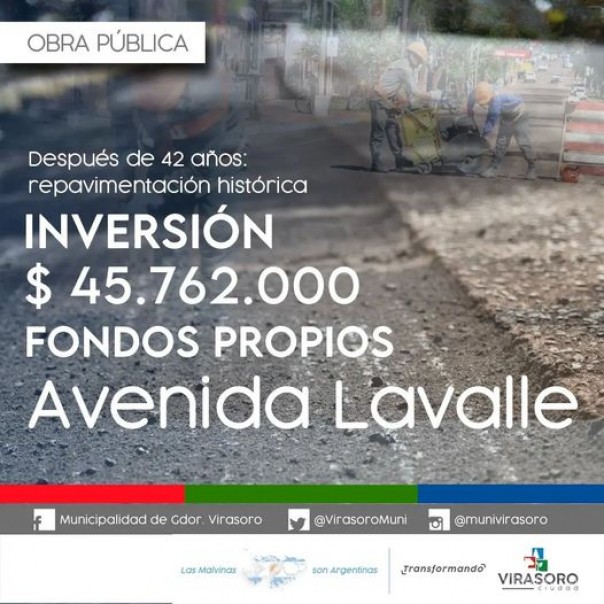Comenzó la repavimentación de la Avenida Lavalle