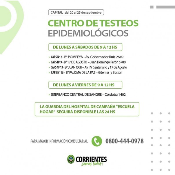 El Gobierno comunica cuáles son los CETEP que funcionan desde este 20 de septiembre en Capital