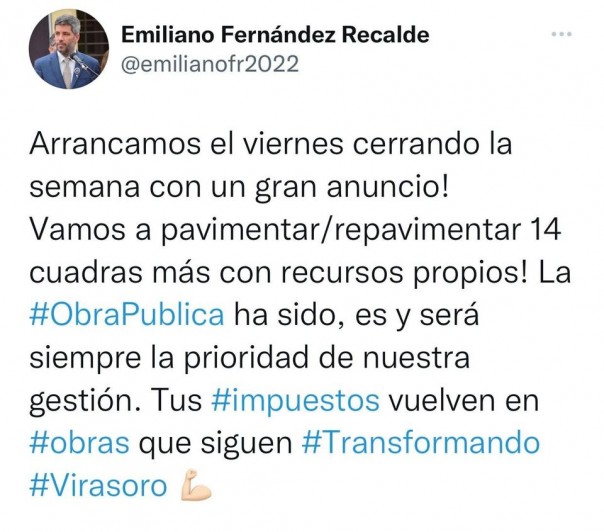 Anuncios del intendente