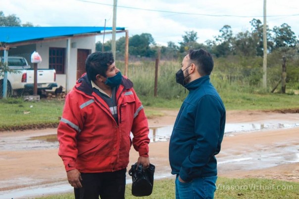 Juan Pablo Valdés continua visitando barrios de su querido Ituzaingó