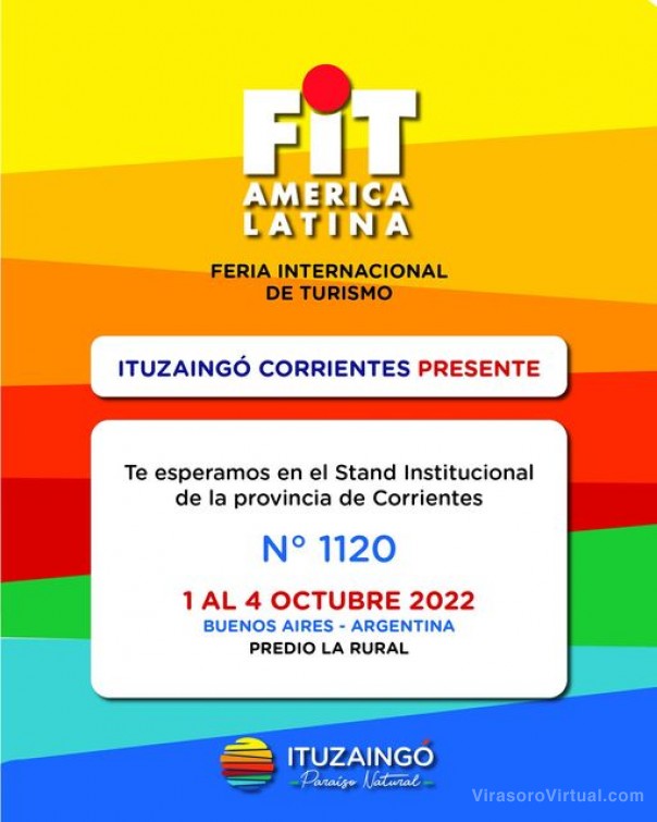 Ituzaingó estará presente en la Feria Internacional del Turismo en Buenos Aires