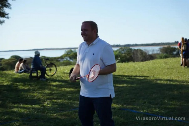 El Intendente Juan Pablo Valdés  y el Viceintendente Emilio Nicolás , participaron de una jornada deportiva