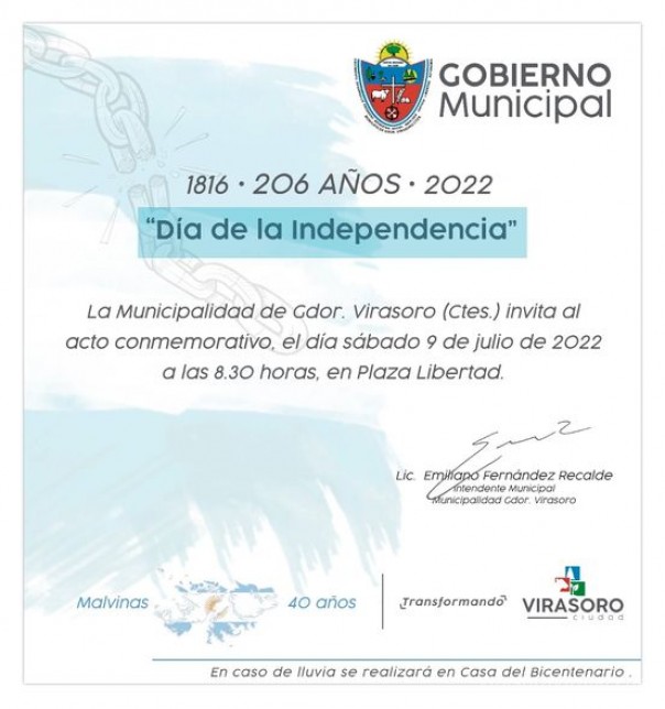 Acto por el dia de la Independencia