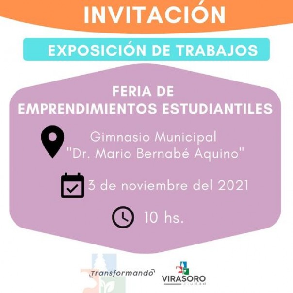 Exposición de Emprendimientos Estudiantiles.