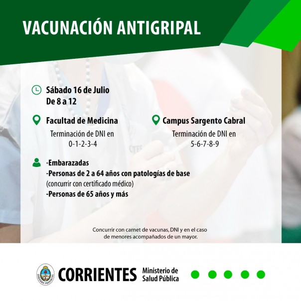 Salud Pública comunica cronograma de las vacunas contra el Covid-19 y la Antigripal