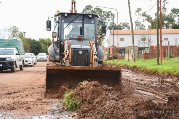 Continuan trabajando en puntos de la ciudad para mejorar la situación