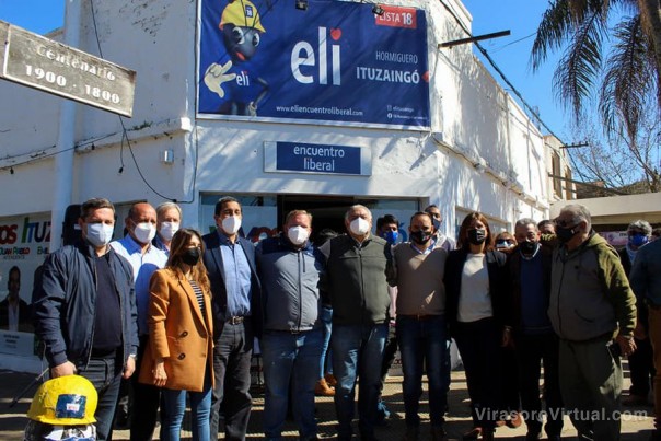 Juan Pablo Valdés estuvo presente en la inauguración de la nueva sede de equipo de ELI