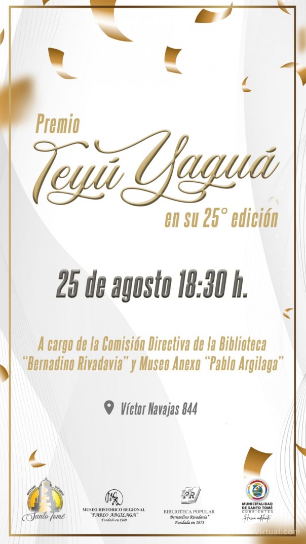 Vuelven los premios Teyú Yaguá