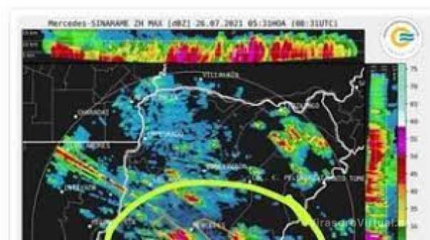 Advertencia por tormentas fuertes para varias localidades de Corrientes