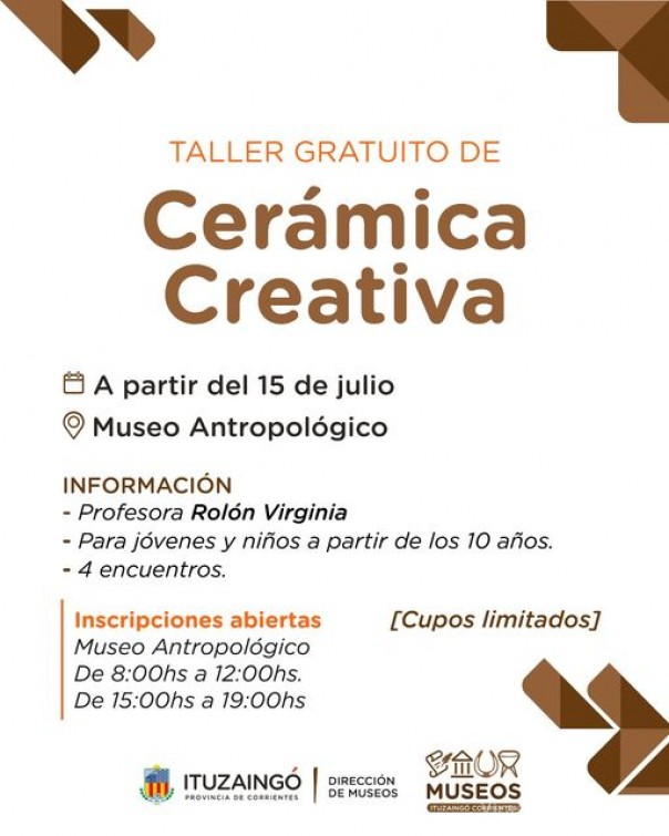 Taller de cerámica creativa
