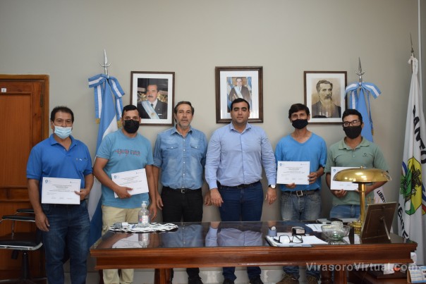Entregaron certificados del curso de soldadura industrial
