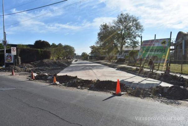 La Provincia concluyó el pavimento de las calles Reconquista y continuación de avenida Santa Rosa