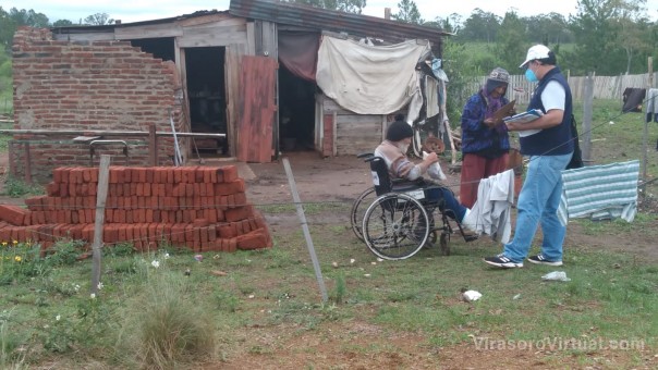 Más de 40 familias del paraje Atalaya fueron atendidas por equipo del ICAA