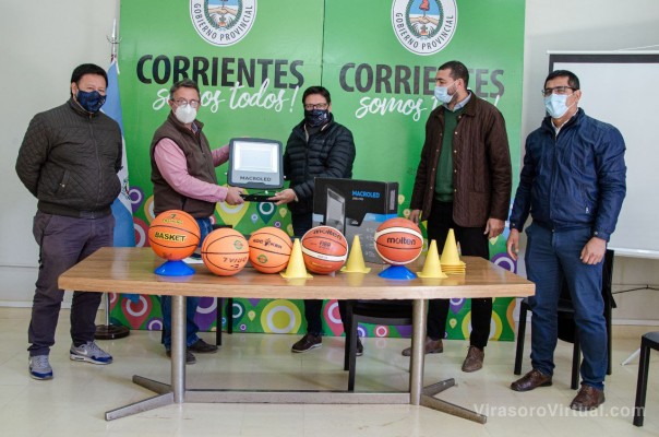 Aporte de luminarias y elementos deportivos al Club Córdoba y Club Juventus