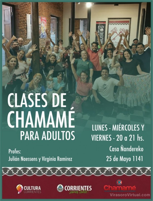Se dictarán clases de chamamé en Casa Ñanderekó