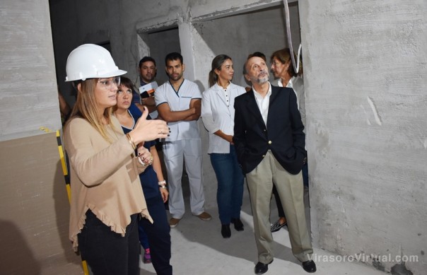 Profesionales de la salud visitaron el avance de obras de la nueva Emergencia del hospital Vidal