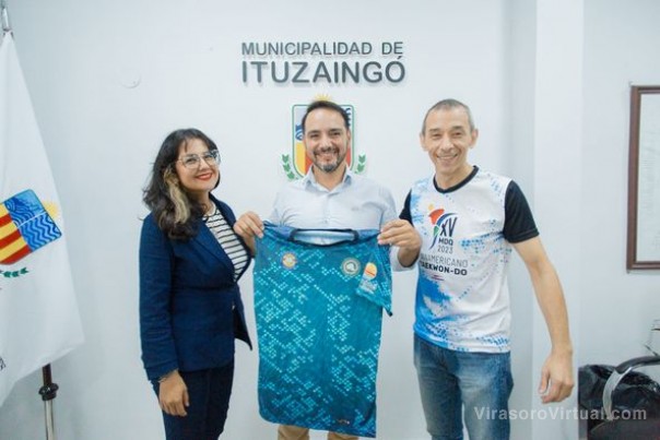 El intendente Juan Pablo Valdés  recibió a la secretaria Evelia Marín Jimenez,