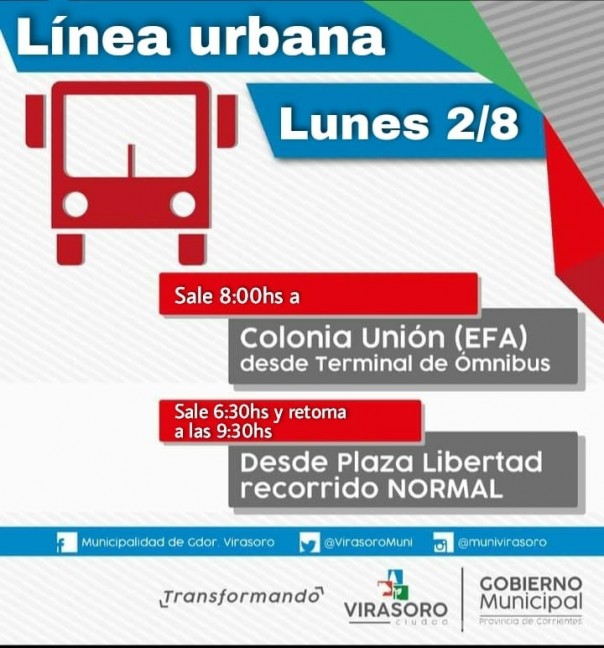 Servicio Urbano de Pasajeros.