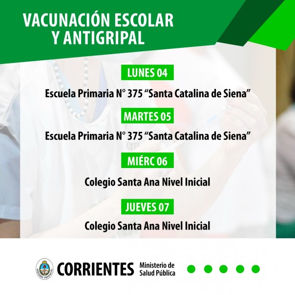 Salud Pública comunica cronograma de las vacunas contra el Covid-19 y la Antigripal