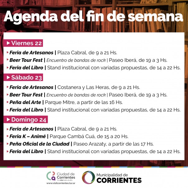 Rock, Chamamé, arte y feria animé, entre las propuestas para disfrutar este fin de semana en la ciudad