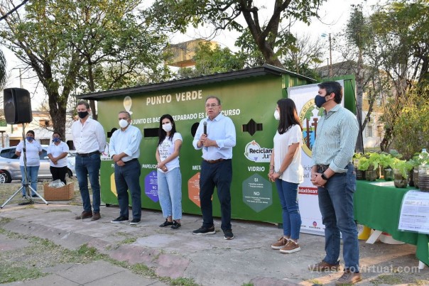 Tassano inauguró un Punto Verde en las Mil Viviendas