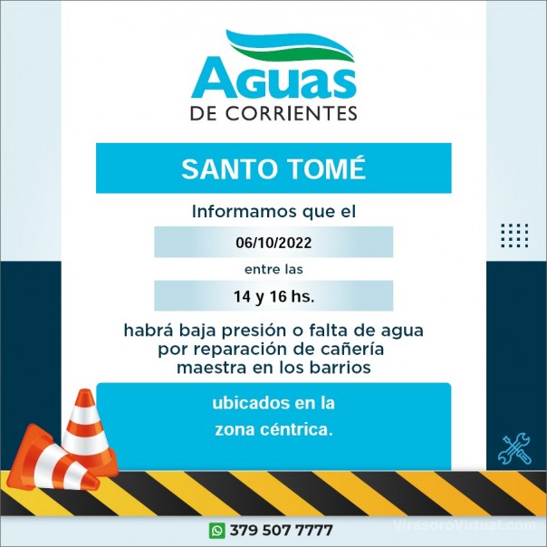 Aguas de Corrientes informa