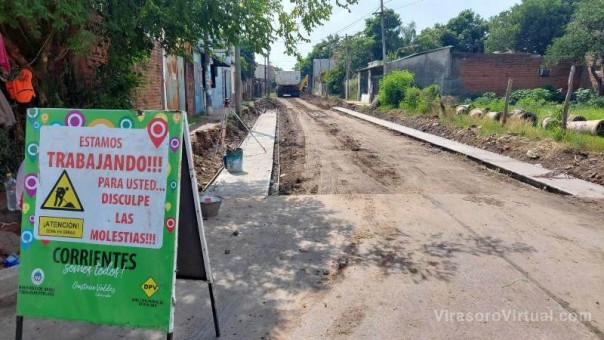 El Gobierno Provincial suma a su plan de cordón cuneta en Corrientes 180 cuadras más