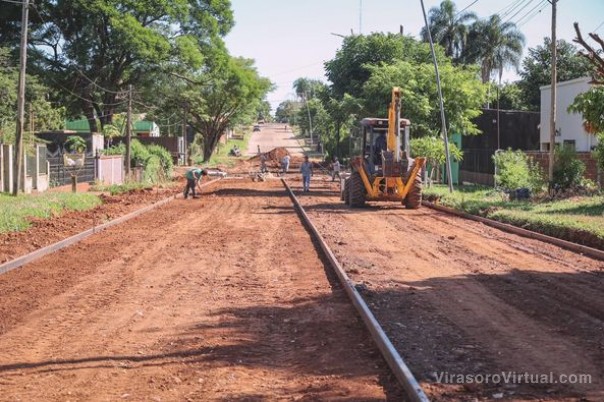 Así continúan las obras en la calle Roque Sáenz Peña
