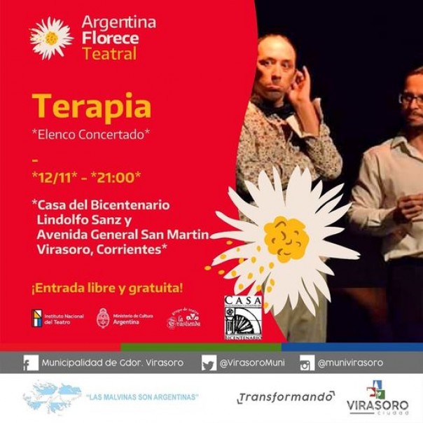 Desde Corrientes Capital llega  esta divertidisima comedia, "TERAPIA"