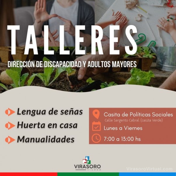 Queres aprender lengua de señas, hacer una huerta en casa o aprender manualidades