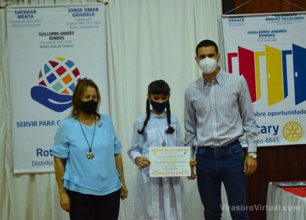 El Rotary Club Virasoro distinguió a los mejores compañeros de escuelas primarias