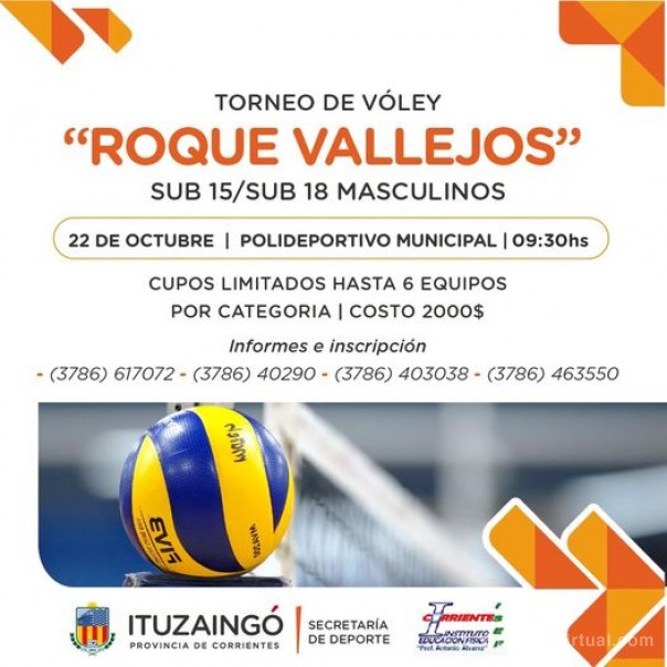 Torneo de vóley Roque Vallejos