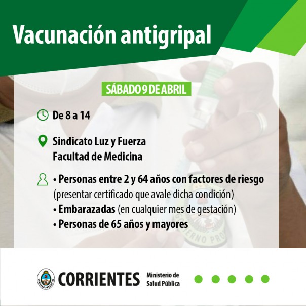 Salud continúa con las campañas de vacunación contra el Covid-19 y la Gripe