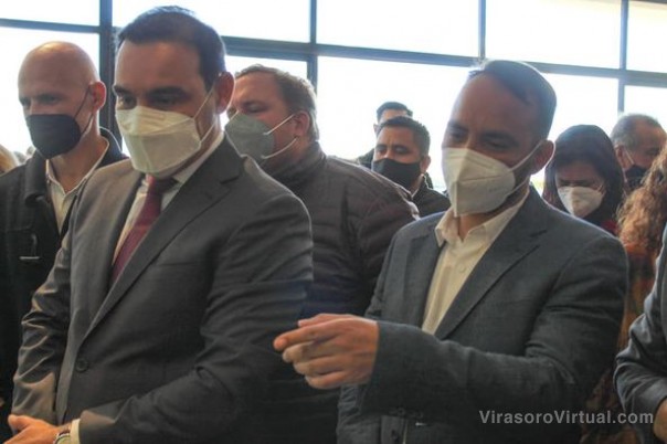 Juan Pablo Valdes acompaño al gobernador Gustavo Valdés en la inauguración del nuevo Centro de Aves
