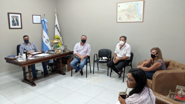 El Intendente Suaid recibió al Secretario de Ganadería y Agricultura provincial Norberto Mórtola