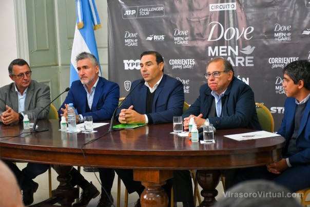 Valdés encabezó el lanzamiento del Challenger de Tenis y destacó a Corrientes como vidriera del deporte
