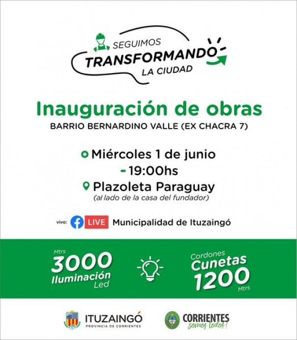 ¡Inauguración de obras!