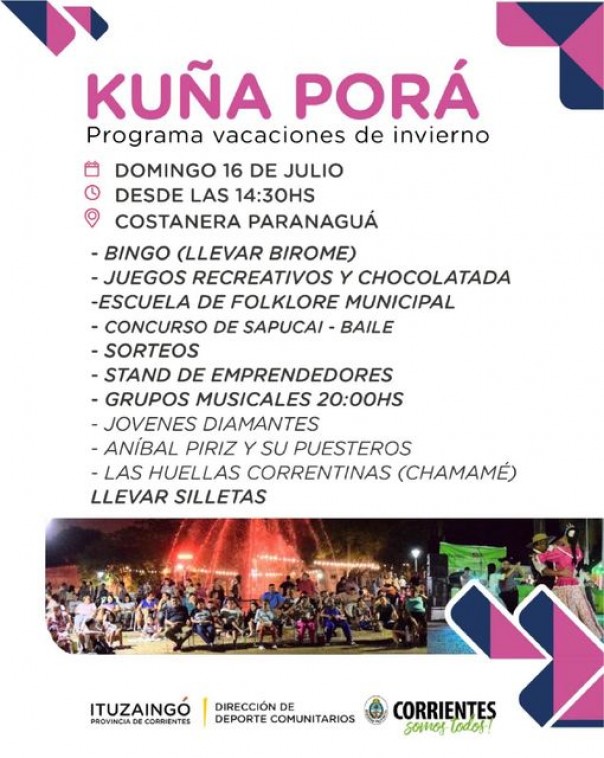 Kuña Porá: Vacaciones de invierno