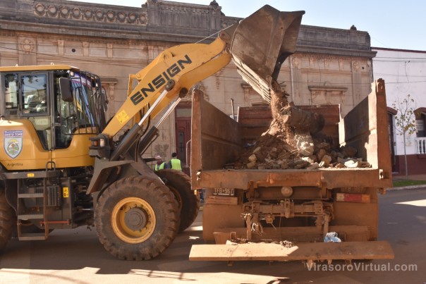 Trabajos en las calles de la ciudad