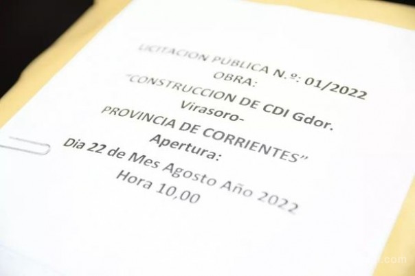 Apertura de sobres para la  construcción del CDI en el barrio Santa Rita