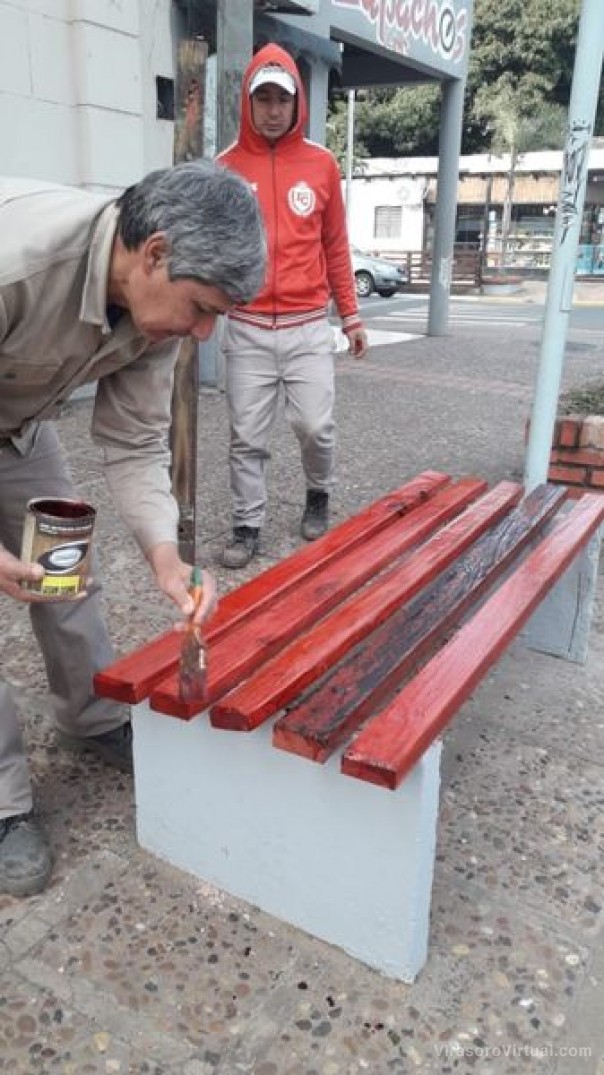 A través de la Secretaría de Obras y Servicios Públicos del municipio, estamos llevando a cabo tareas de refacción